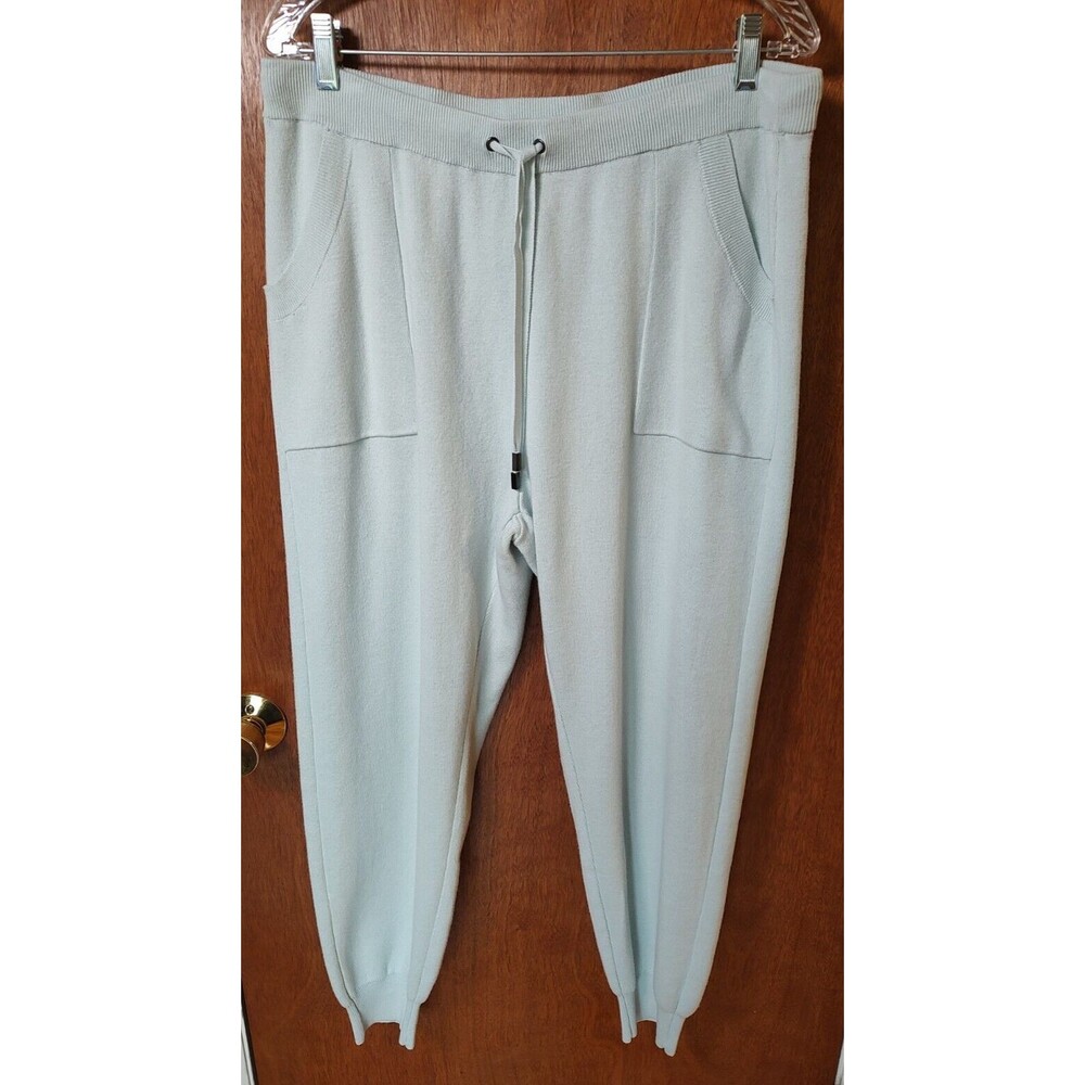 NWT Chico's sz 2P (L/12P) Zenergy cotton cashmere cozy jogger coastal mist